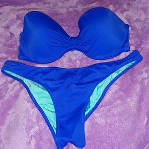 Victoria Secret Swim 2 piece Blue bikini
